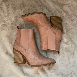 Pink Western Booties